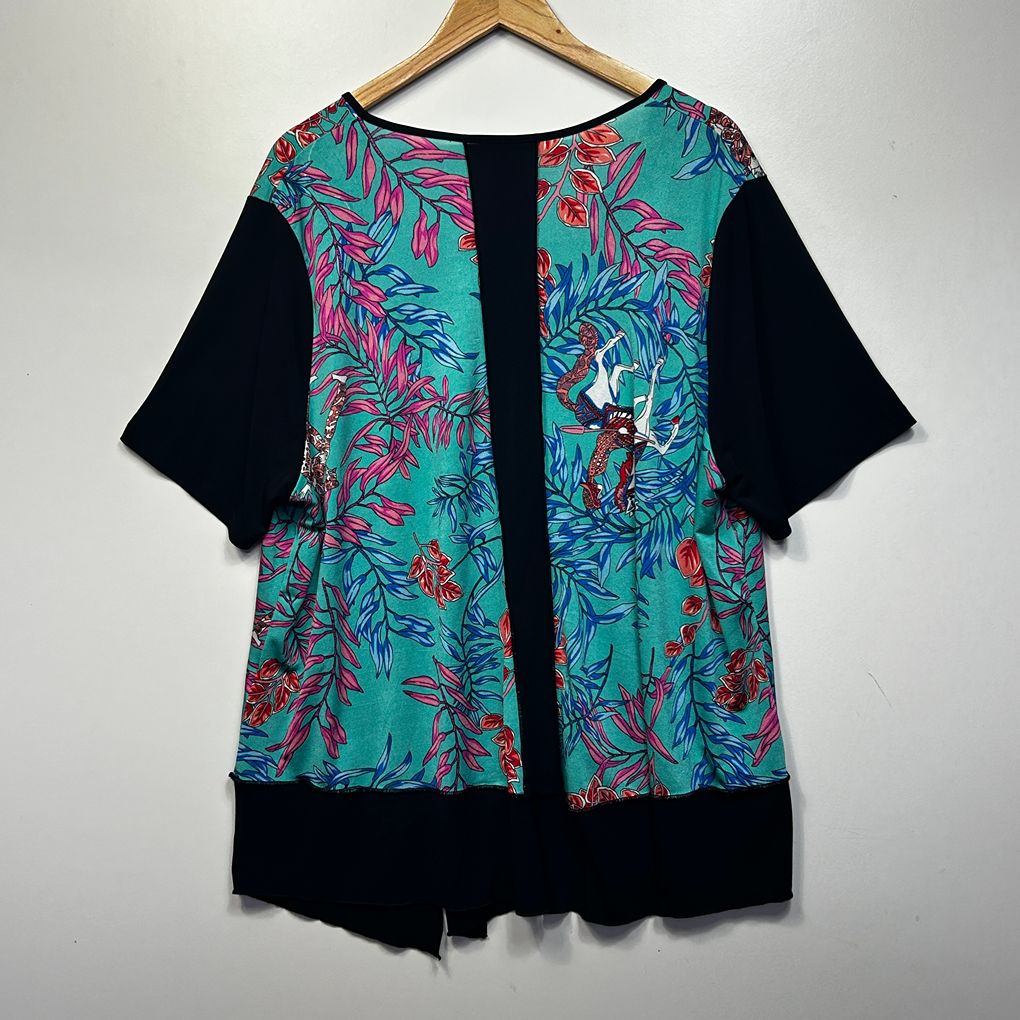 Taking Shape Teal Plus Size Top - Size XL/22