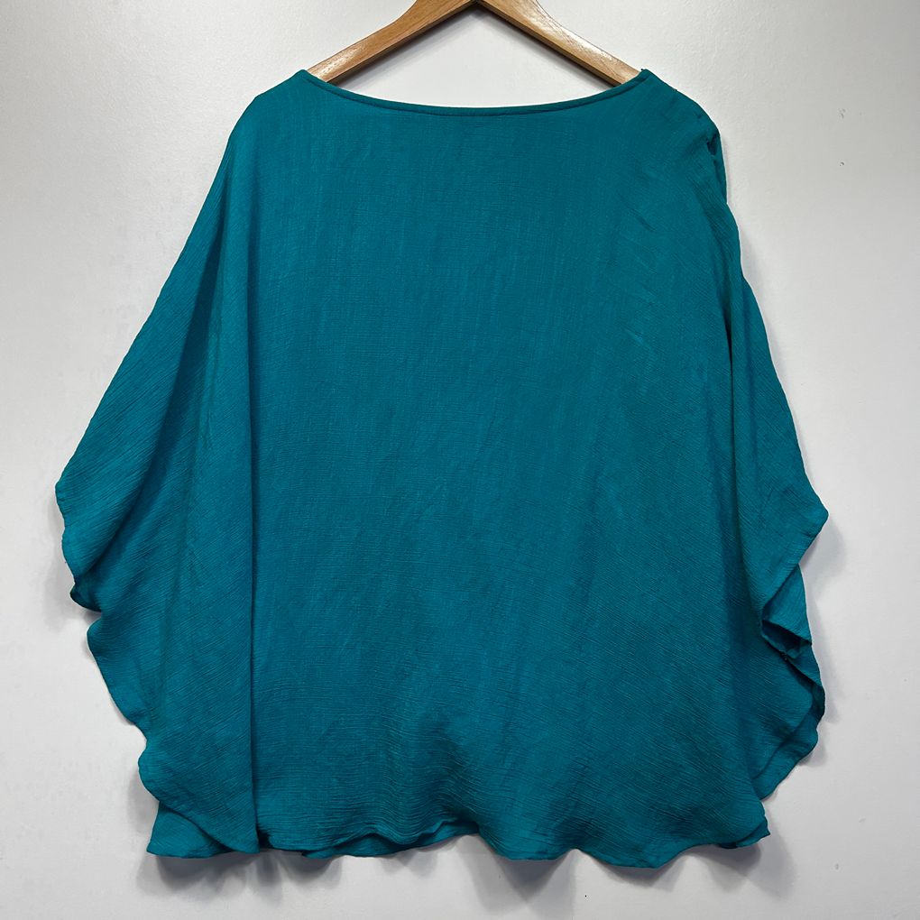 Millers Teal Embellished Top - Size 20