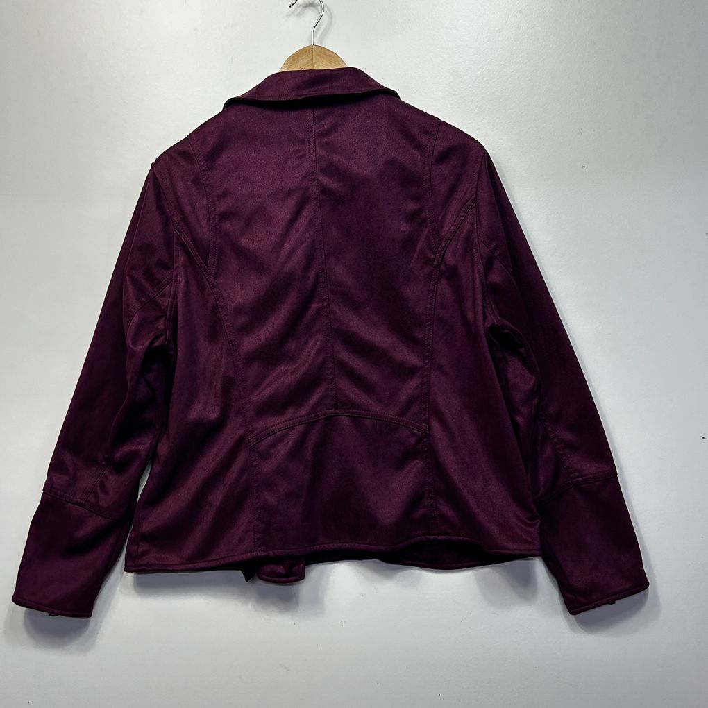 Beme Purple Biker Jacket - Size 18
