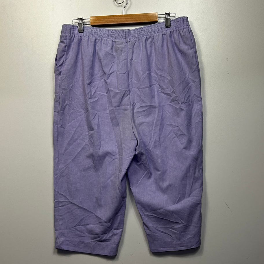 Millers Purple Cropped Pants - Size 16