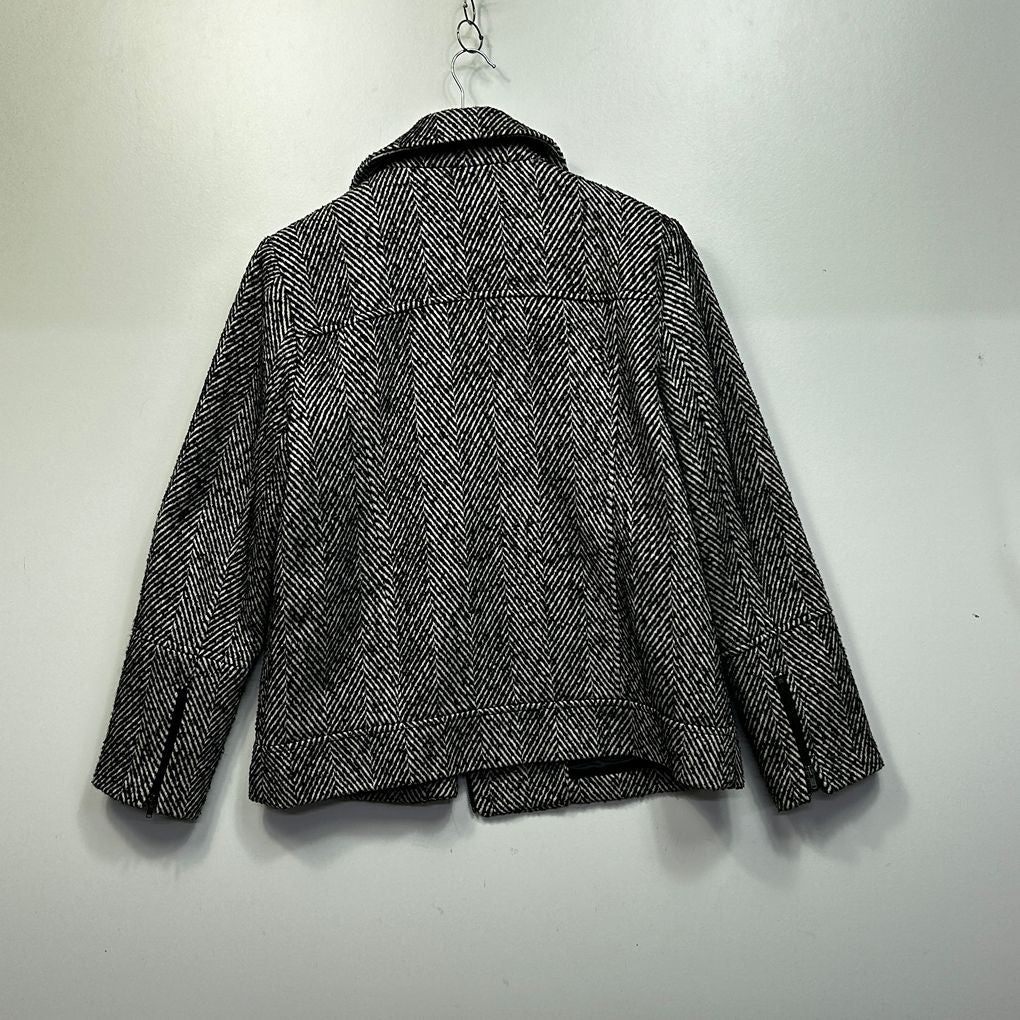 Just Jeans Grey Herringbone Jacket - Size 12