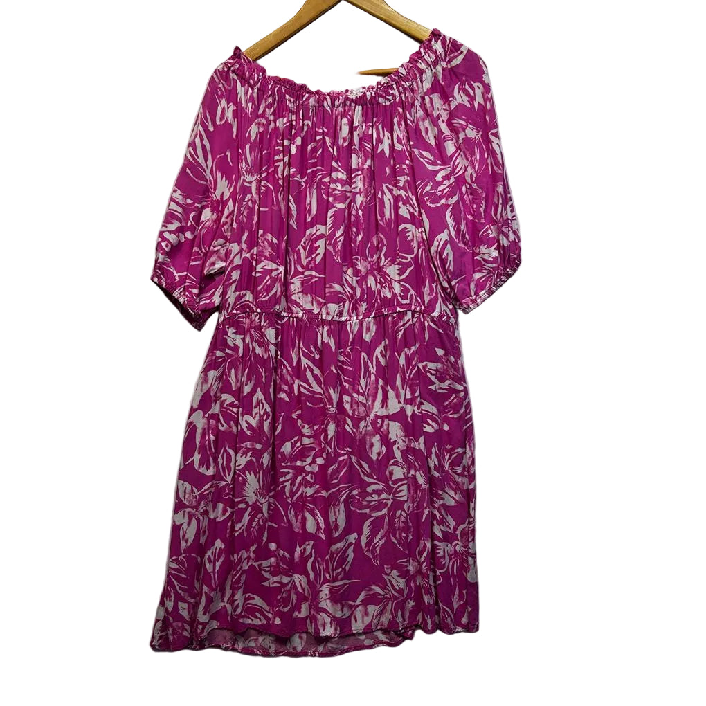 Katies Pink Floral Dress - Size 20