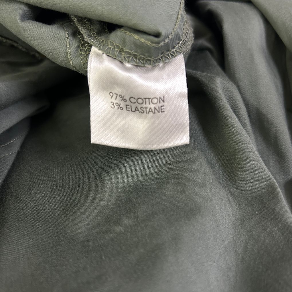 Autograph Khaki Cotton Cargo Pants - Size 26 (fault)