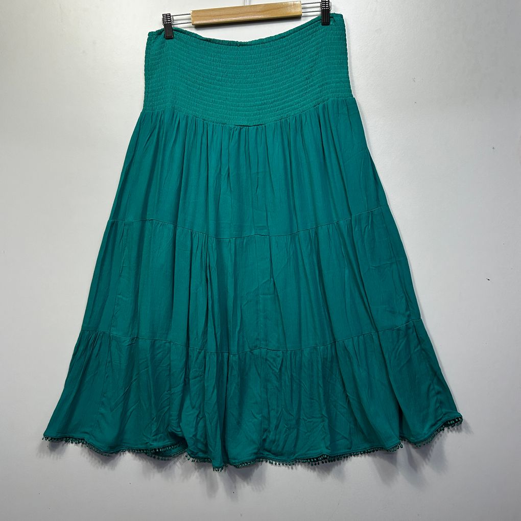 Millers Teal Skirt - Size L