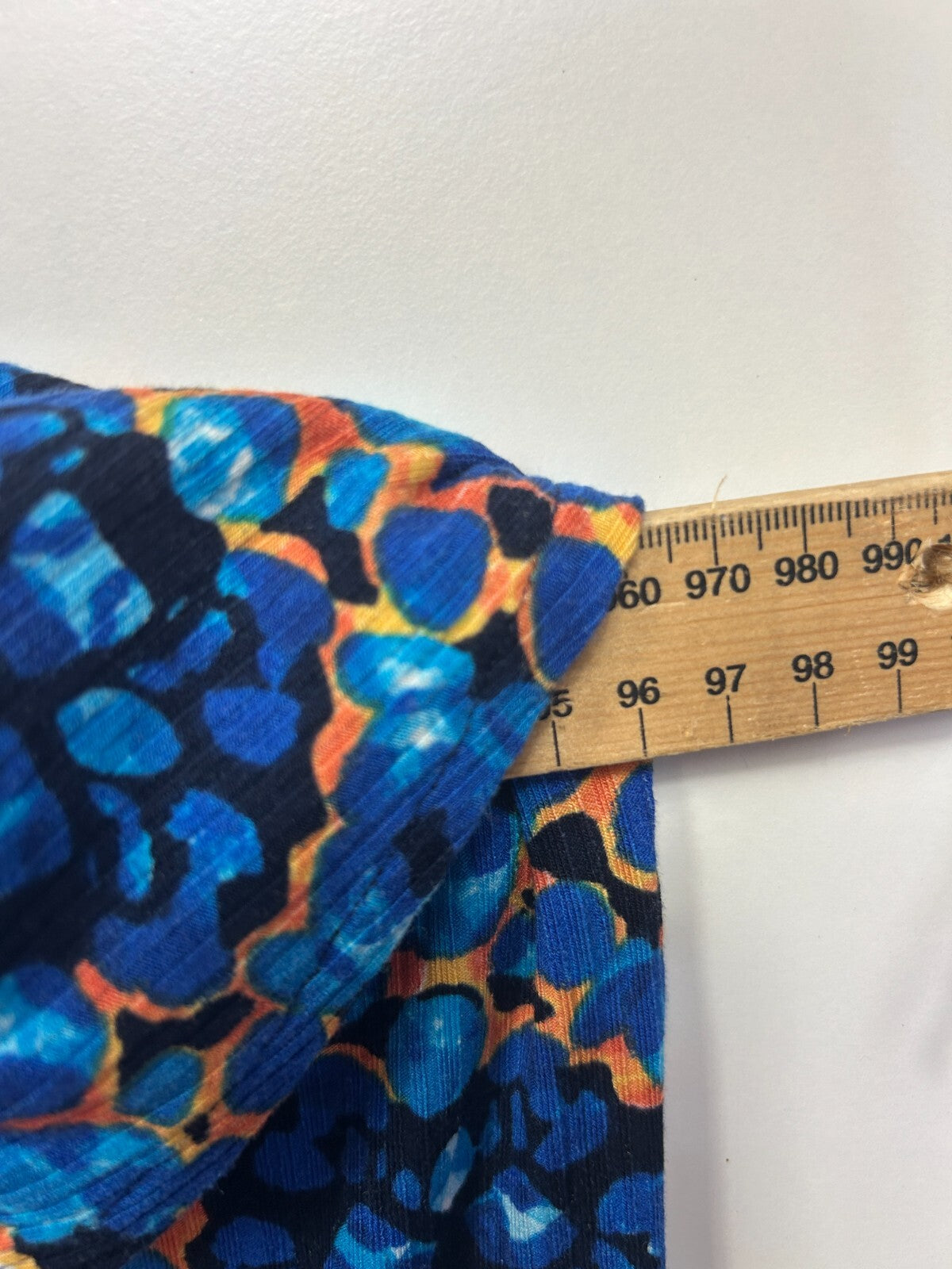 Autograph Top Size 18 Medium Plus Blue Dolman Sleeve Cotton