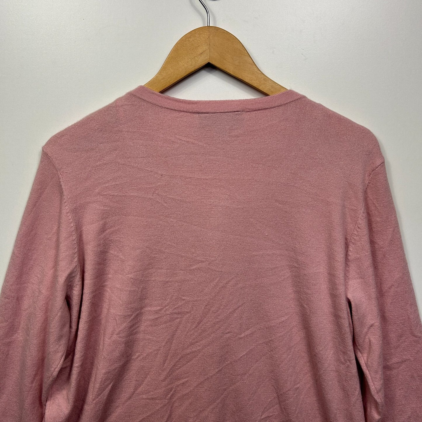 Autograph Knit Top Cardigan Size 16 Pink Beaded Long Sleeve