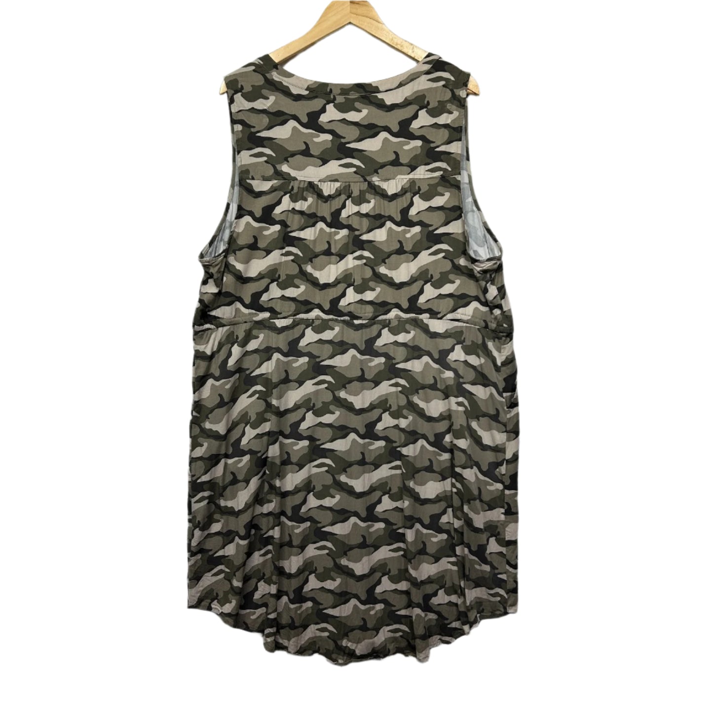 Torrid Shift Dress Size 18 20 3XL Sleeveless Camouflage Print