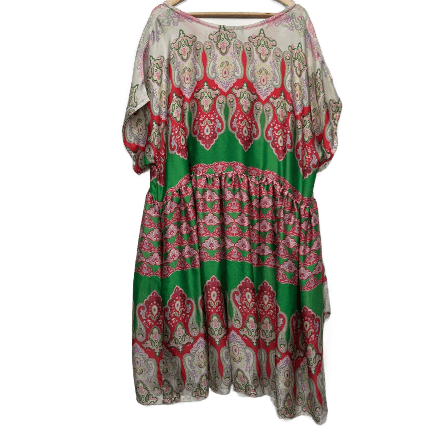 Curvature Maxi Dress Size 18 Short Sleeve Multicoloured Pockets