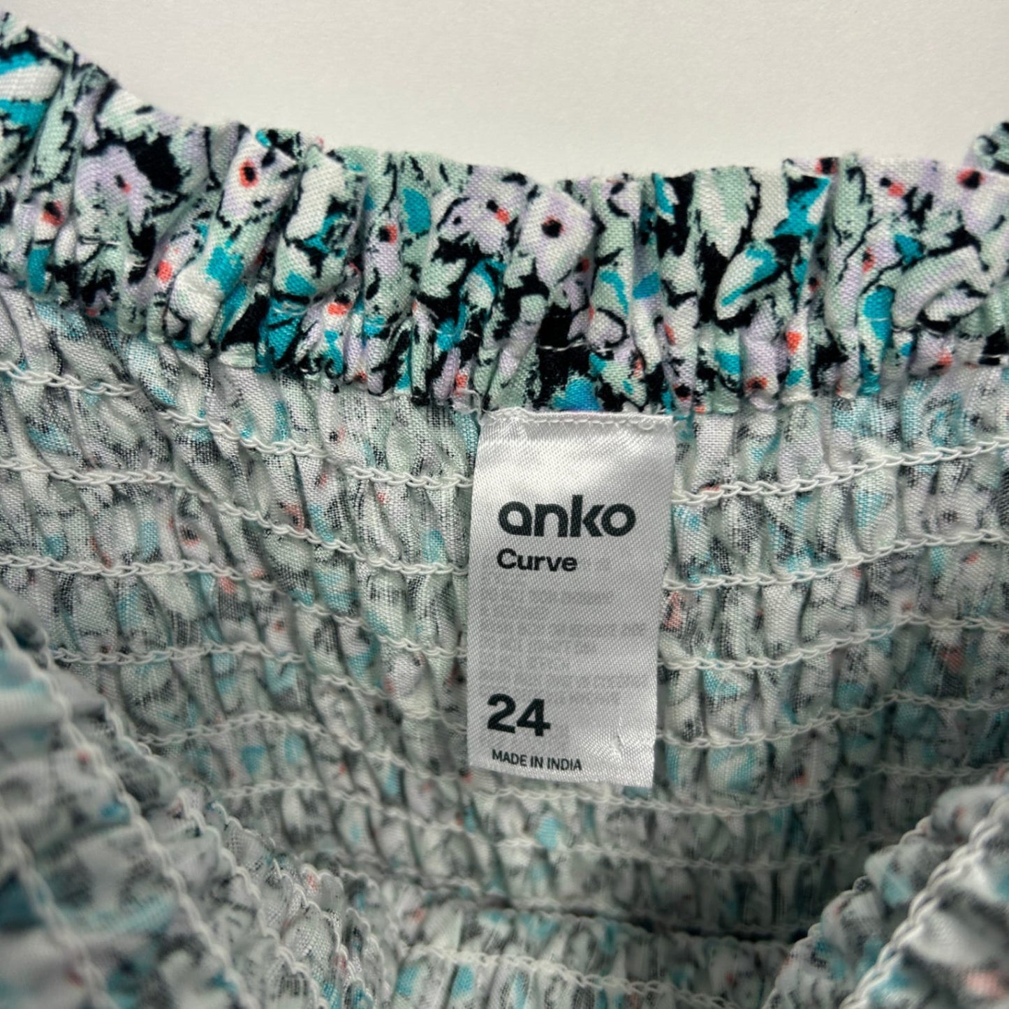 Anko Curve Maxi Dress Size 24 Plus Floral Short Sleeve Viscose Blend
