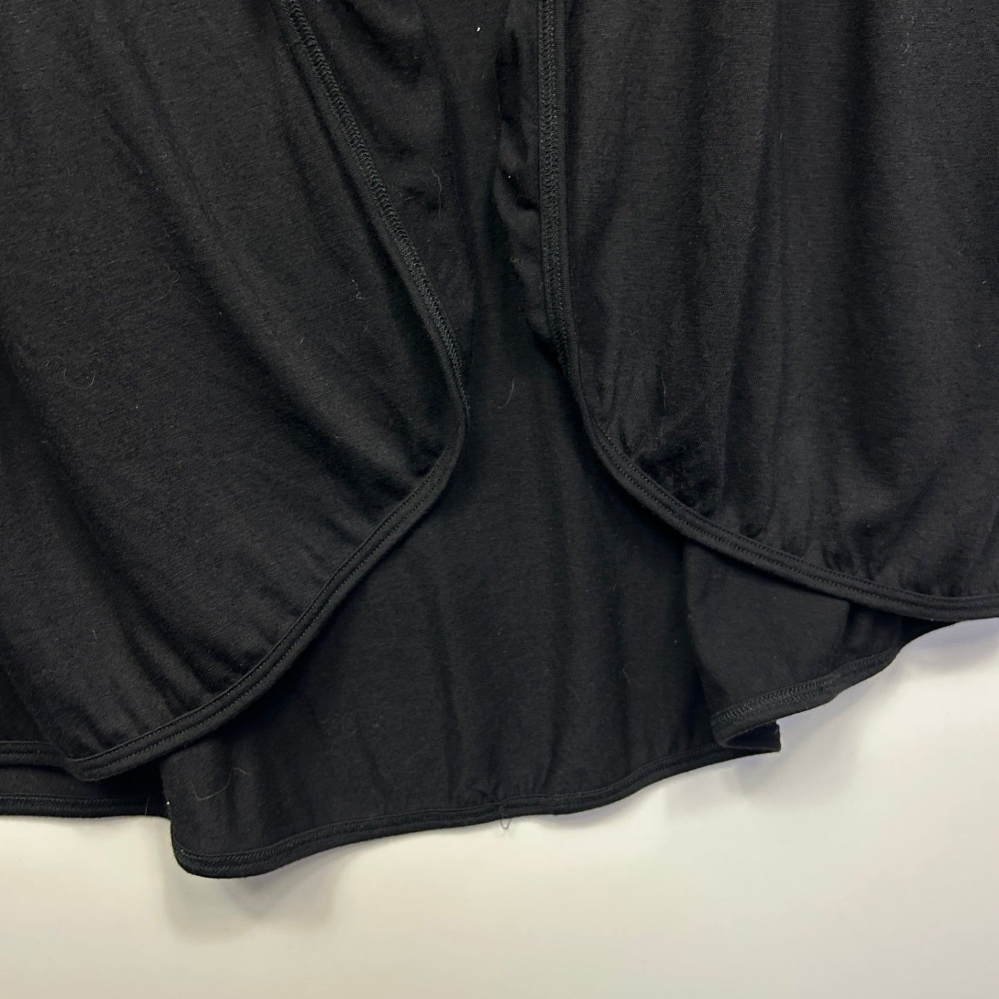 Black Shrug Jacket Size 18 - 20? Plus Black Long Sleeve Open Front Longline