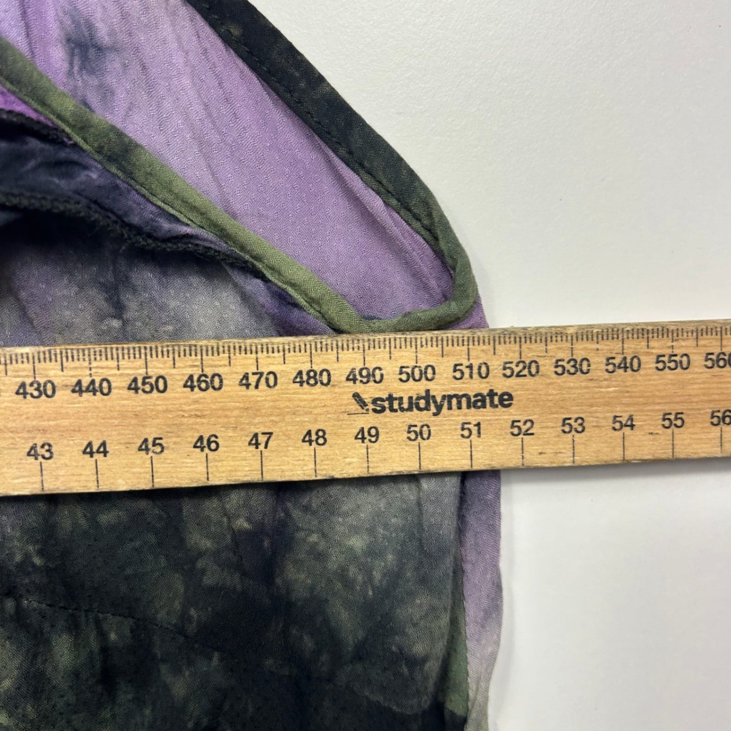 City Chic Top Size 16 Small Purple Green Tie Dye Sleeveless 100% Viscose