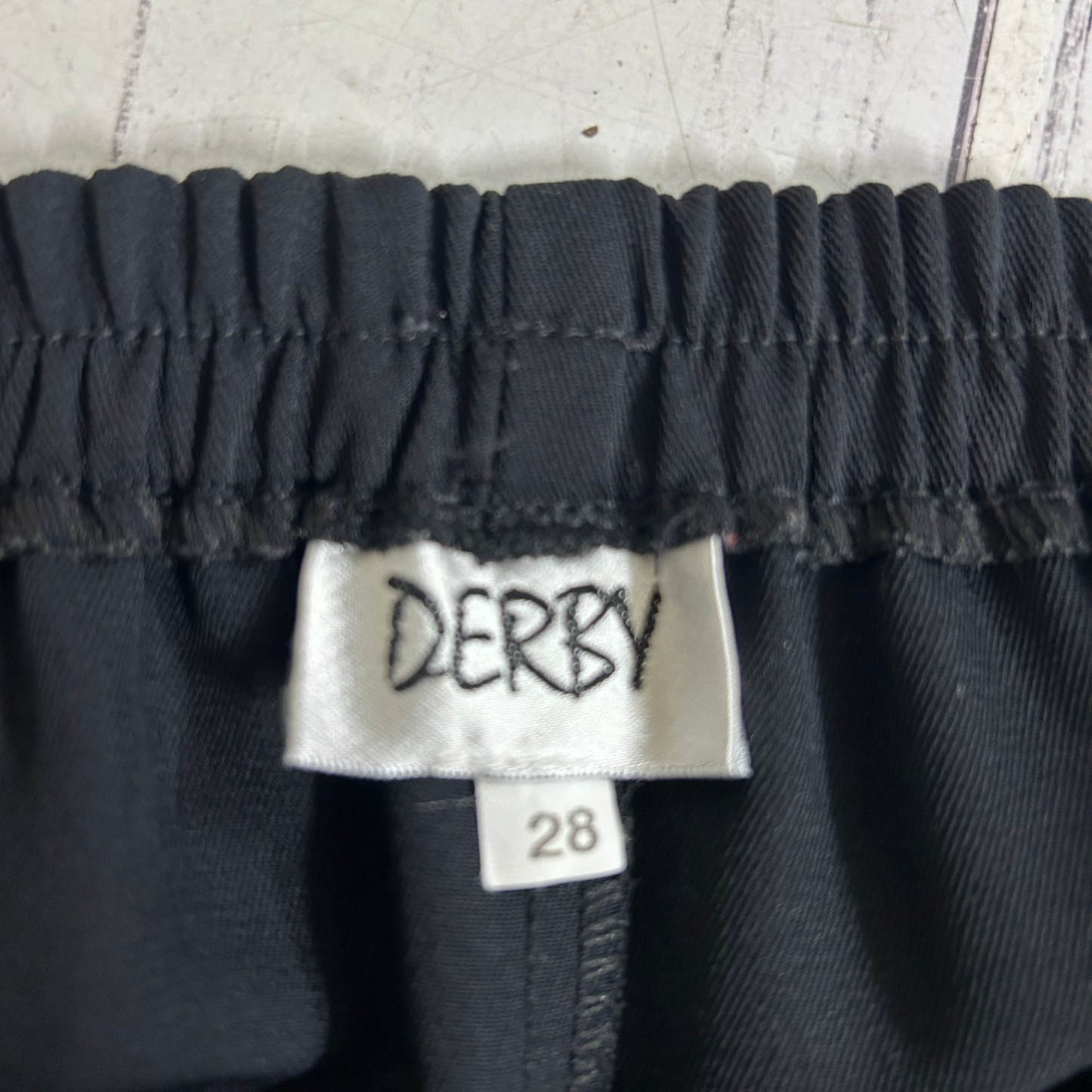 Derby Maxi Skirt Size 28 Black Solid Polyester Full Length