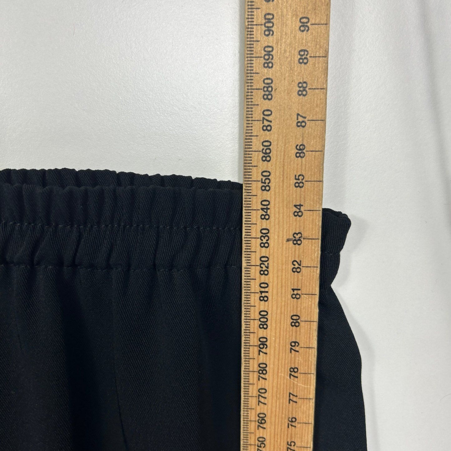 Derby Maxi Skirt Size 28 Black Solid Polyester Full Length