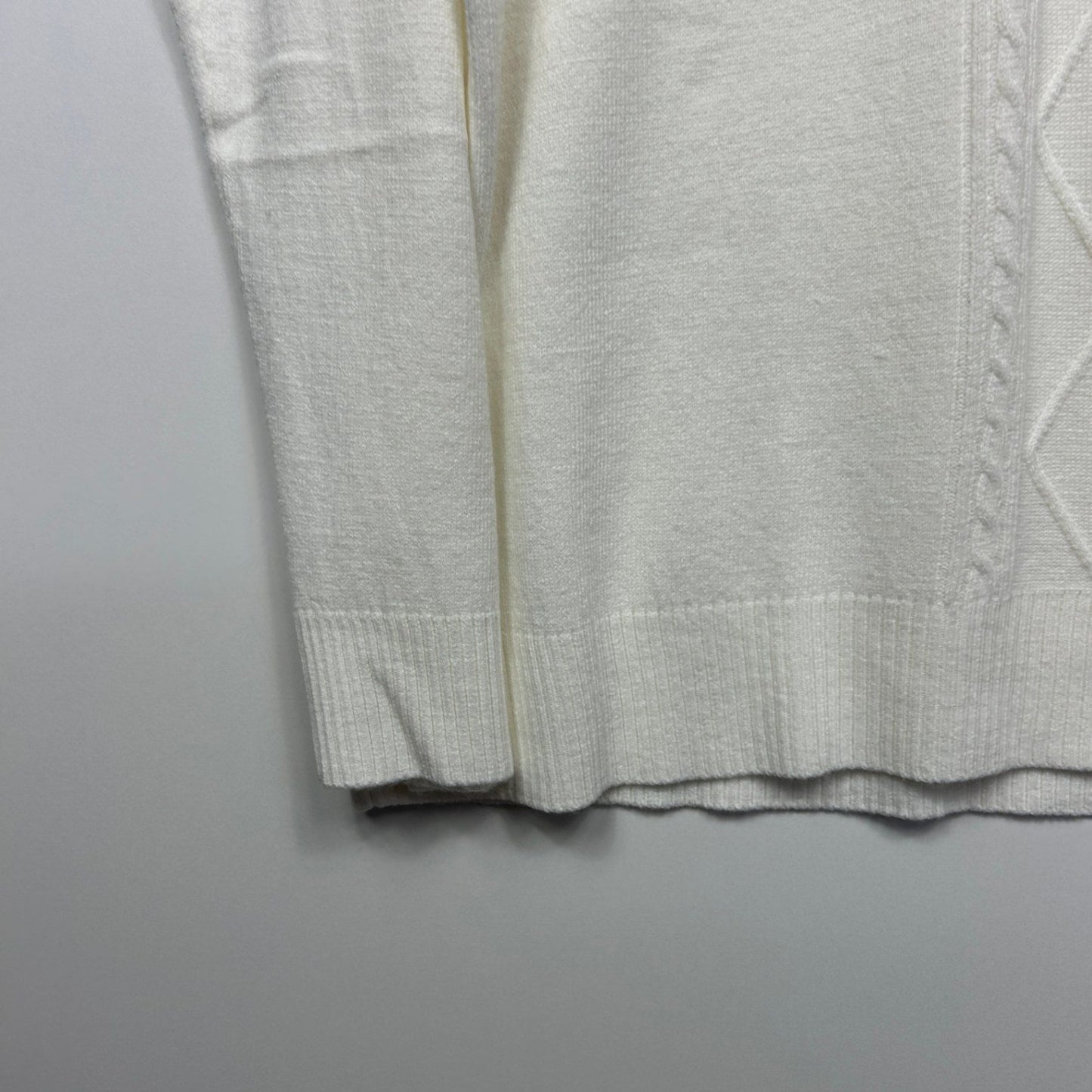 Millers Jumper Size XXL 16 18 White Cable Knit Long Sleeve