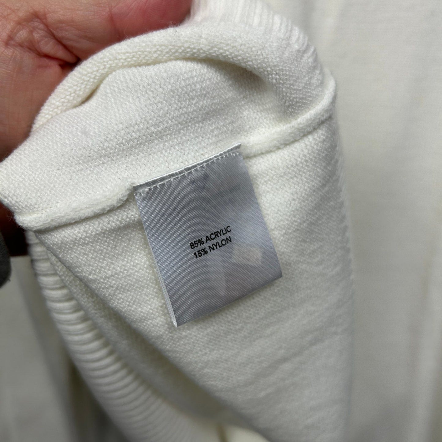 Millers Jumper Size XXL 16 18 White Cable Knit Long Sleeve