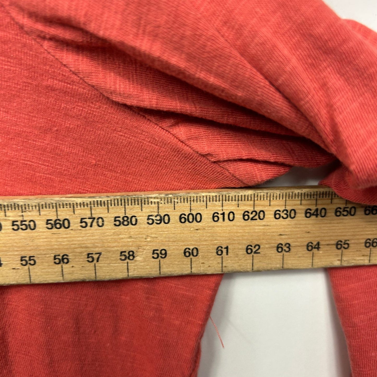 Avella Long Sleeve Top Size 22 Rust Red Solid Long Sleeve Cotton