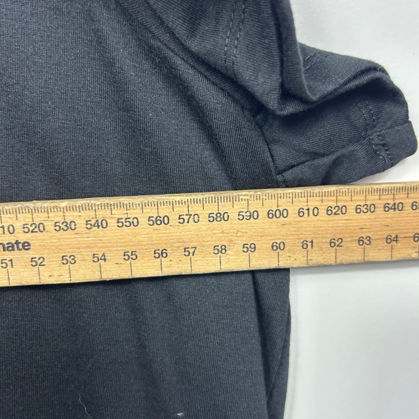 edited Tunic Top Size 24 Black Solid Short Sleeve Polyester Viscose