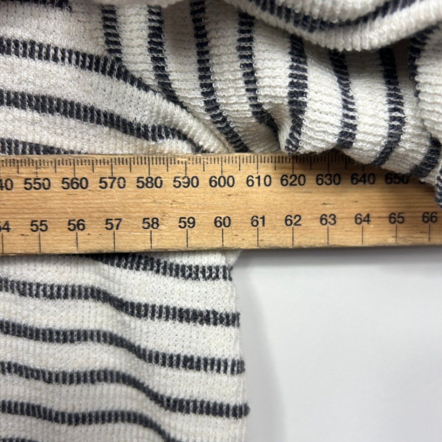 edited Top Size 20 Black White Polyester Cotton Blend Short Casual Striped