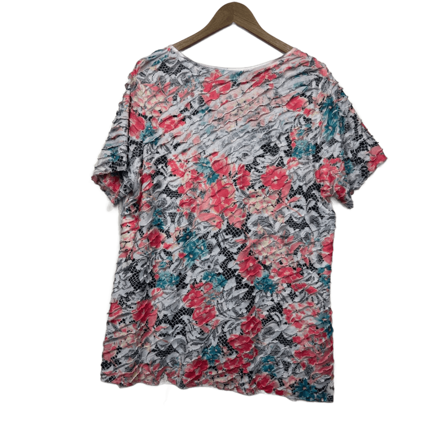 Millers Top Size 22 Floral Multicolour Casual Blouse Short Sleeve