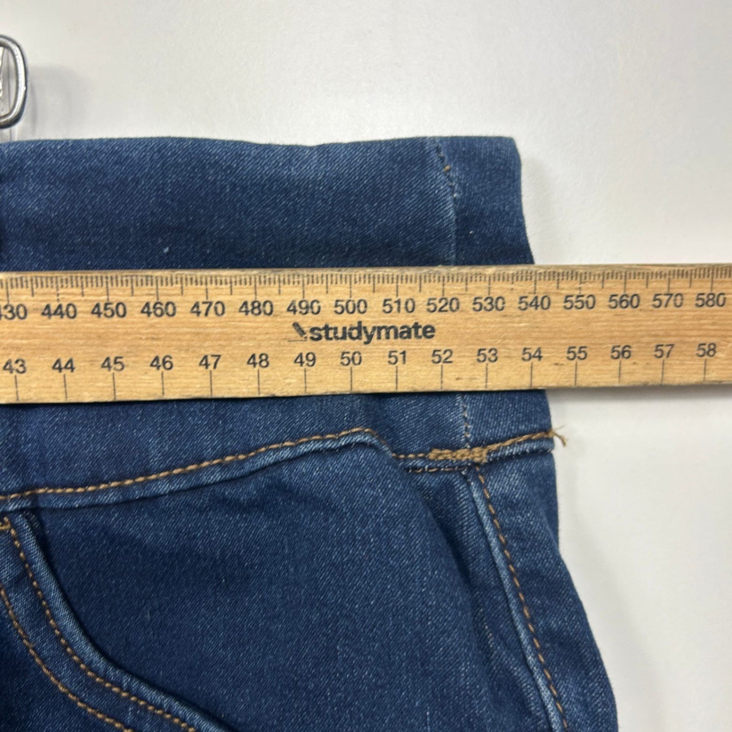 Autograph Jeggings Size 22 Dark Blue Solid Cotton Blend