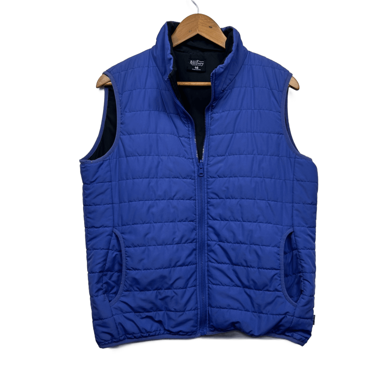 Wild Country Womens Puffer Vest Sleeveless Purple Outdoor Full Zip Size 16