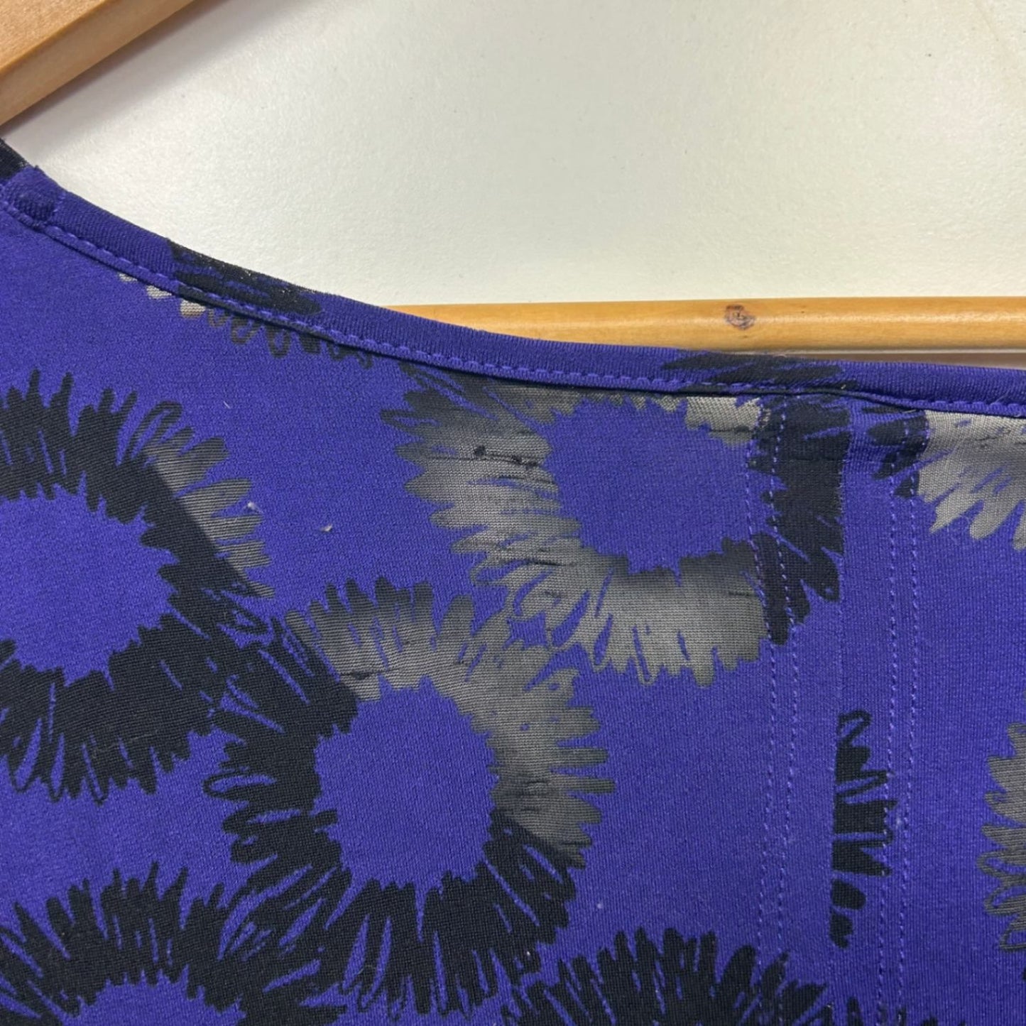 Taking Shape Top Layer Dress Size 22 XL Plus Purple Black
