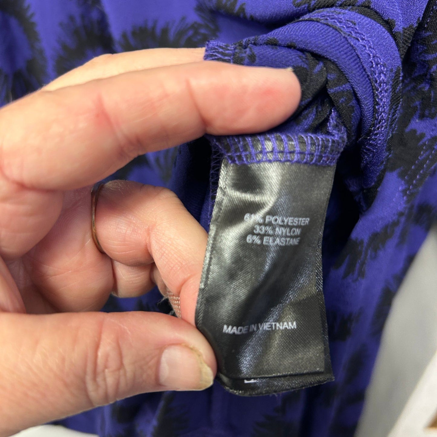 Taking Shape Top Layer Dress Size 22 XL Plus Purple Black