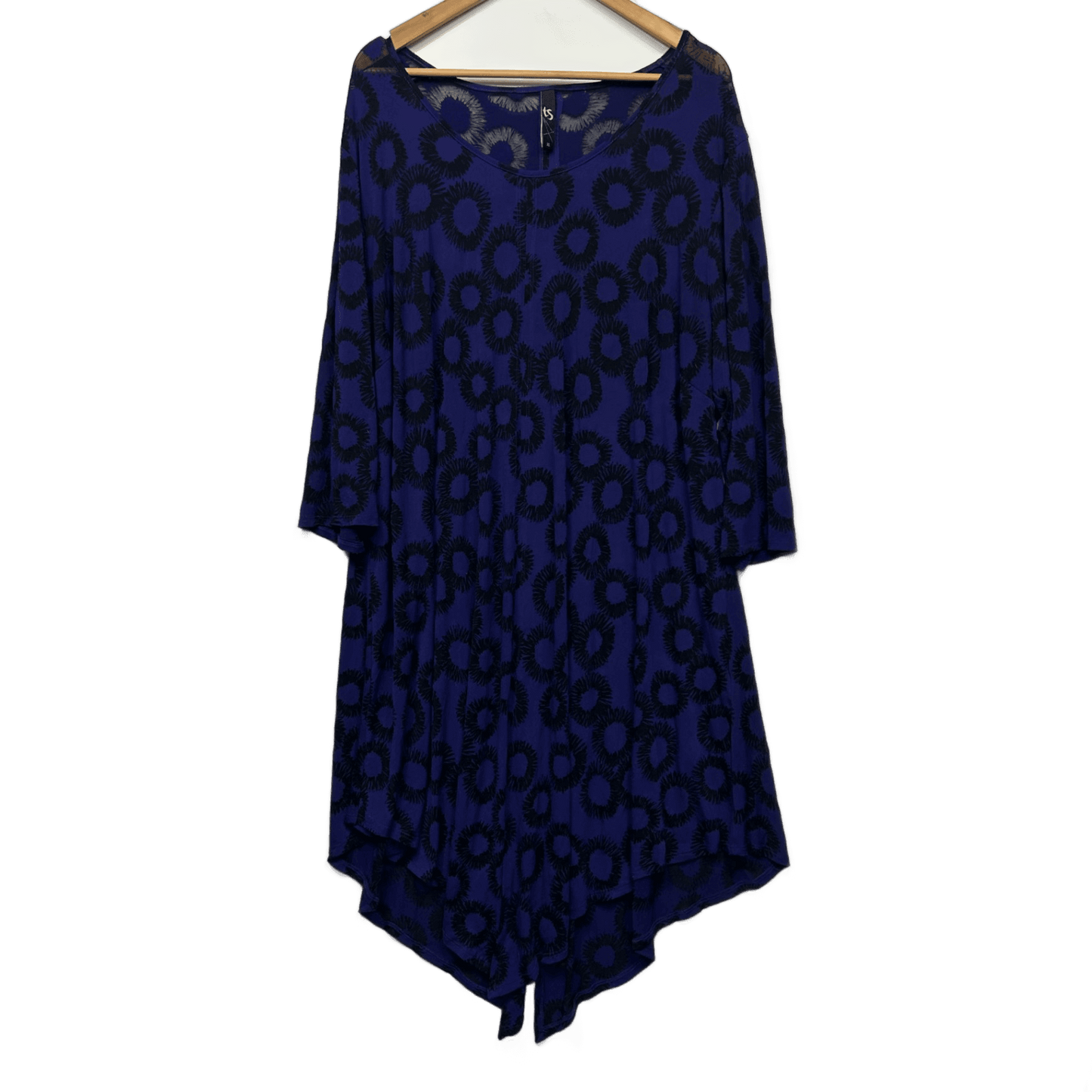 Taking Shape Top Layer Dress Size 22 XL Plus Purple Black