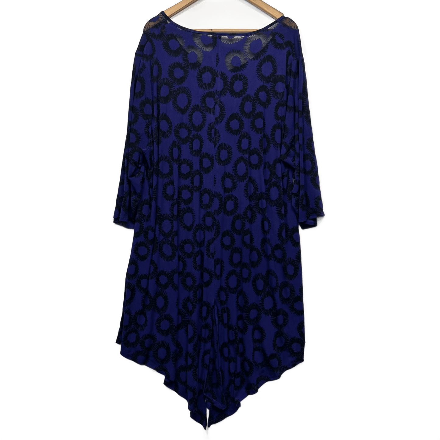 Taking Shape Top Layer Dress Size 22 XL Plus Purple Black