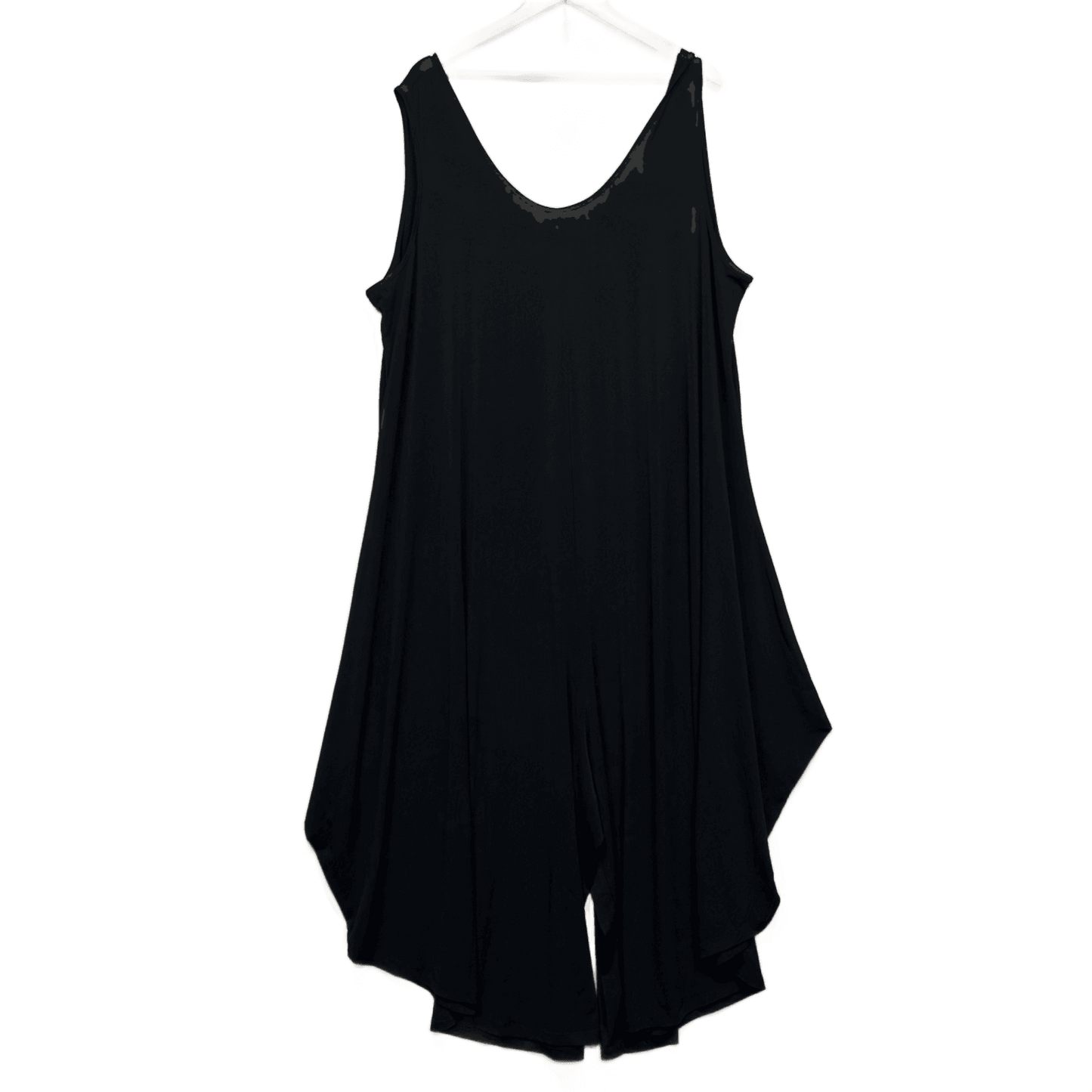 Taking Shape Sleeveless Jumpsuit Size 24 Black Solid Sleeveless New