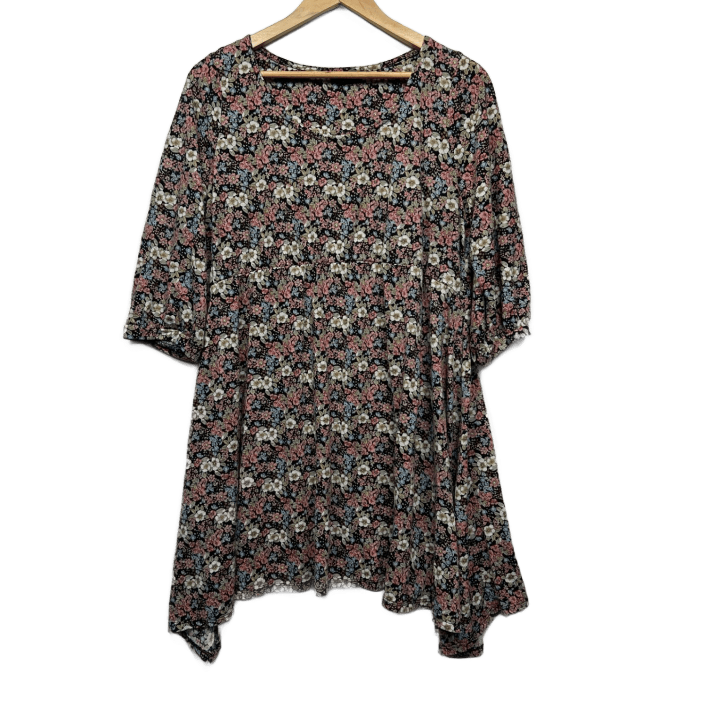 Crossroads Dress Size XL 16 Multicoloured Floral Knee Length