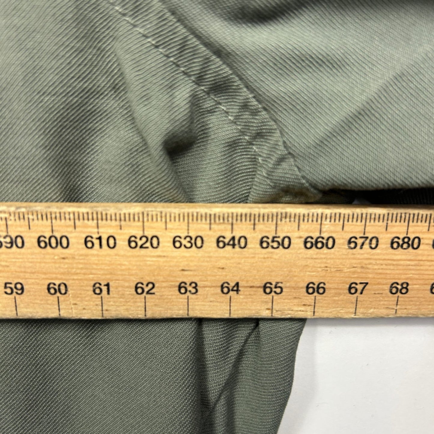 Katies Jacket Shacket Top Olive Green Viscose Button Up Long Sleeve Size 20