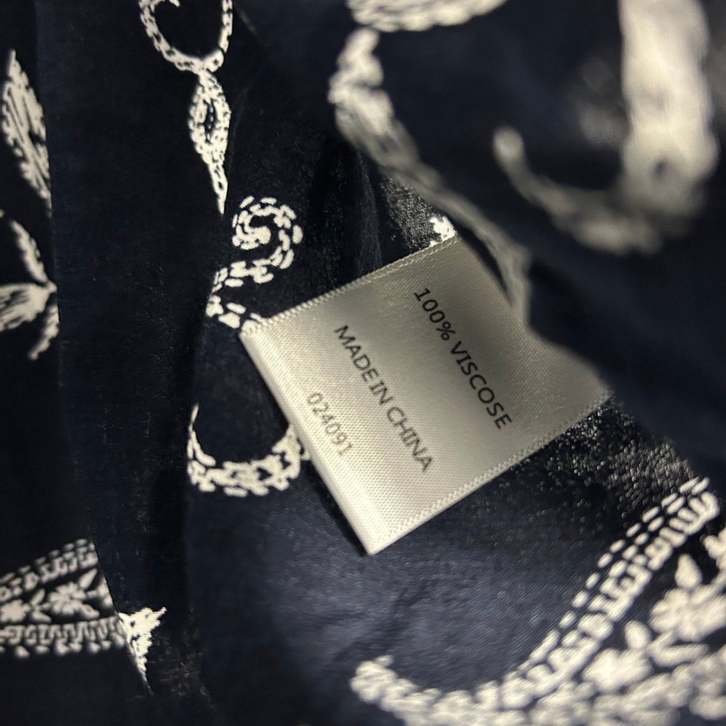 Sussan Skirt Size 18 Navy Viscose Floral Midi Length Elastic Waist