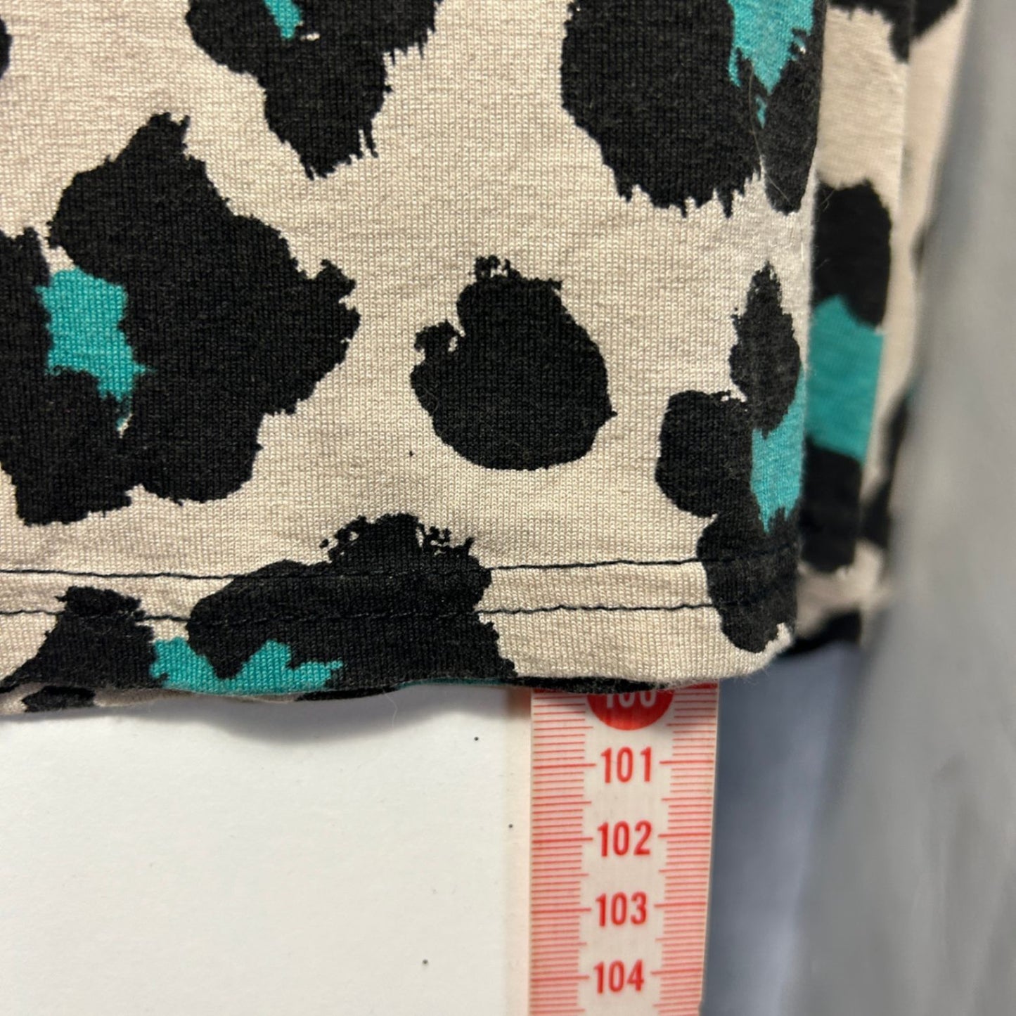 Boohoo Short Sleeve Maxi Dress Animal Print Midi Size 24 Plus Black Teal