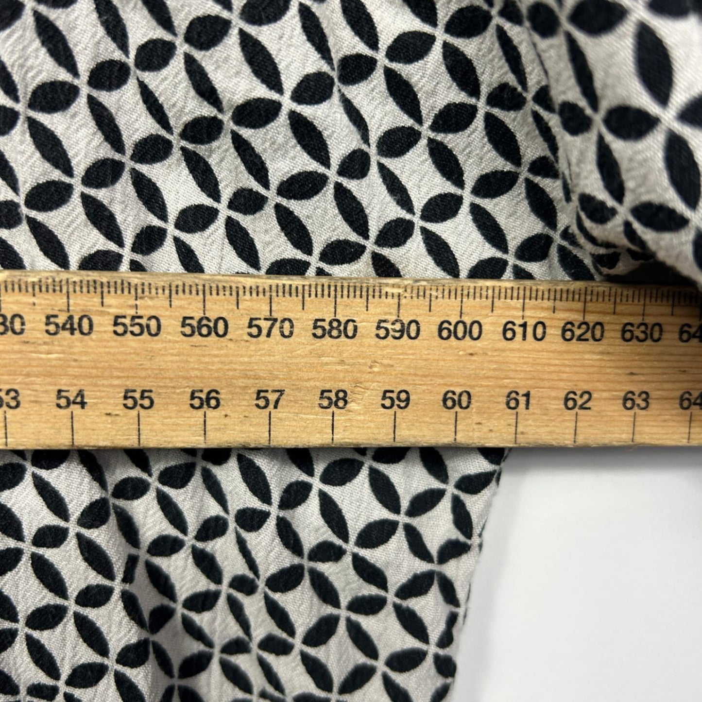 Anko Top Black White Viscose Long Sleeve Blouse Size 14