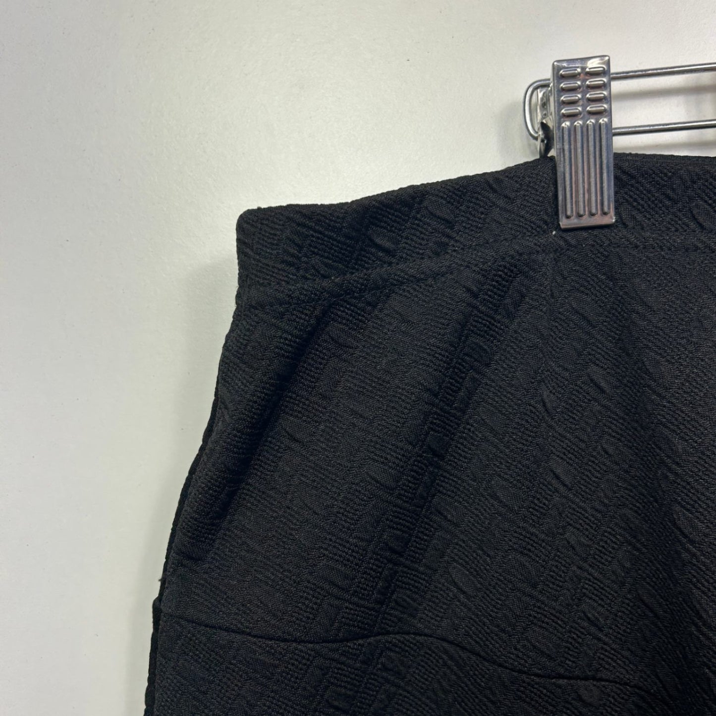 Millers A-line Skirt Size 20 Plus Black Knee Length Ribbed Elastic Waist