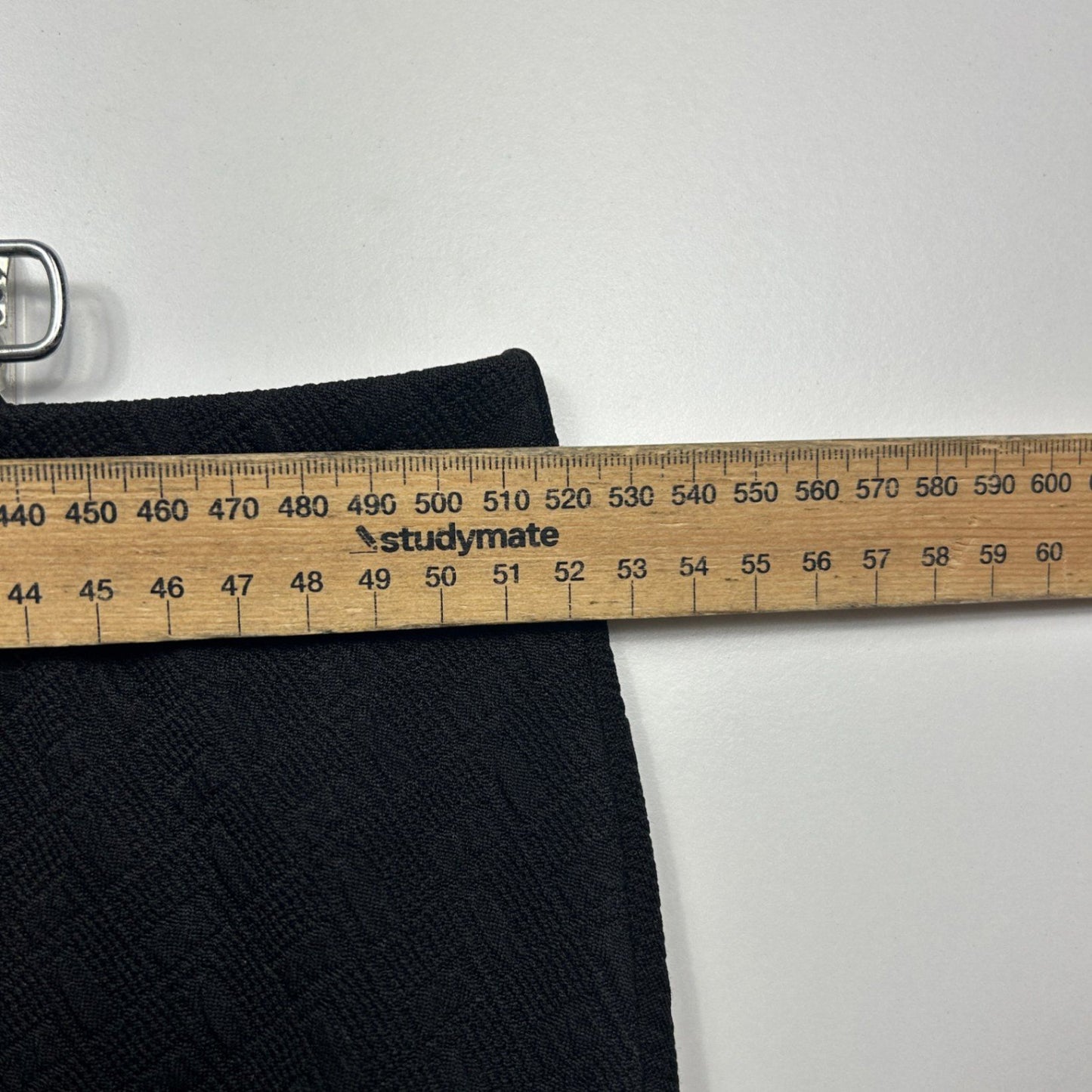 Millers A-line Skirt Size 20 Plus Black Knee Length Ribbed Elastic Waist