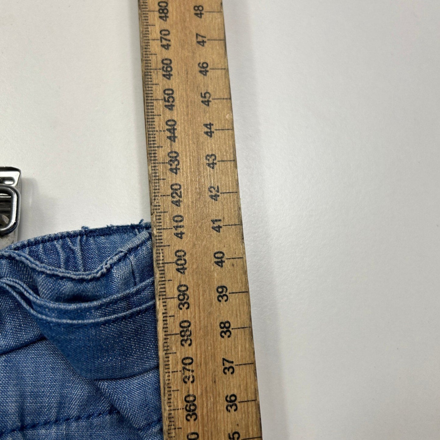 Just Jeans Chambray Belted Pockets Shorts Lyocell Size 16