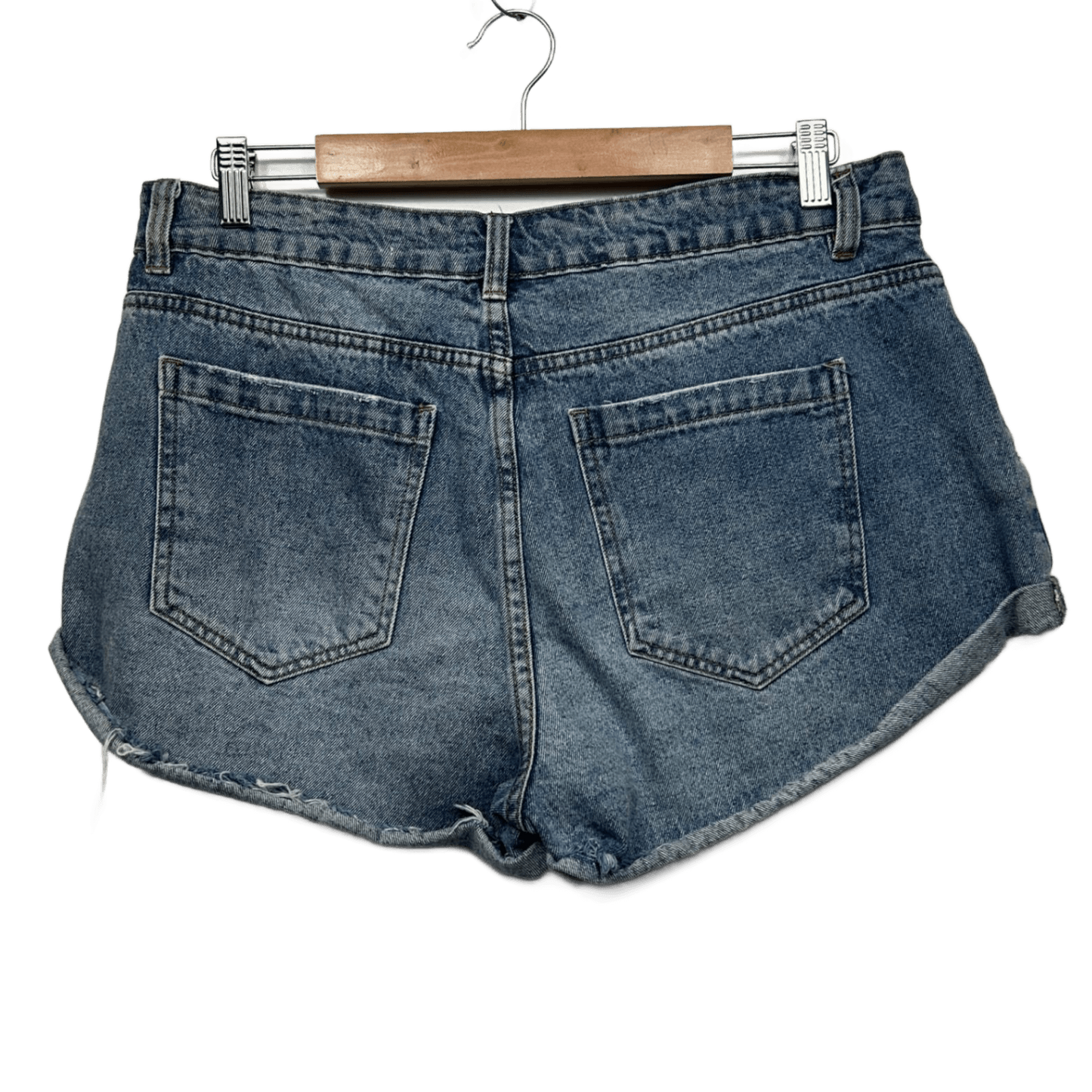 Cotton On Denim Shorts Size 14 Rolled Hem