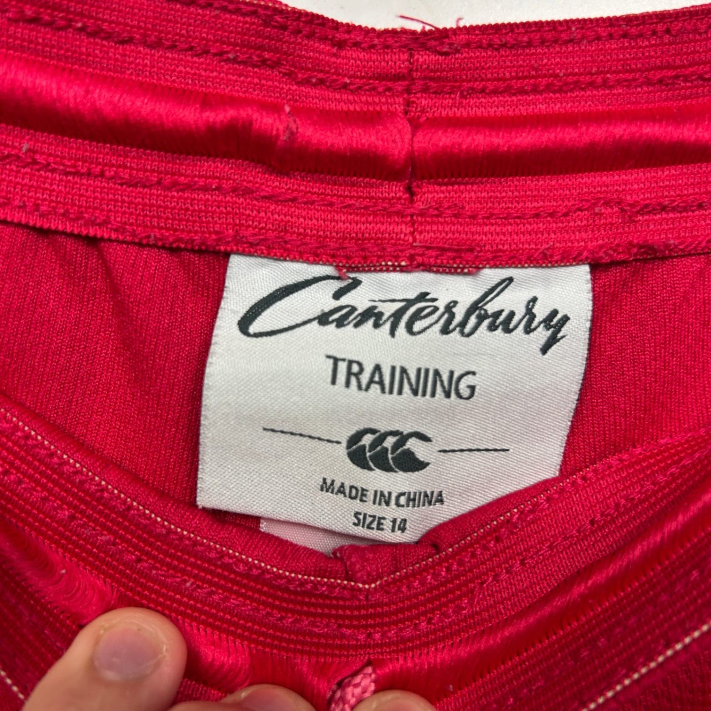 Canterbury Red Pink Activewear Running Shorts Size 14