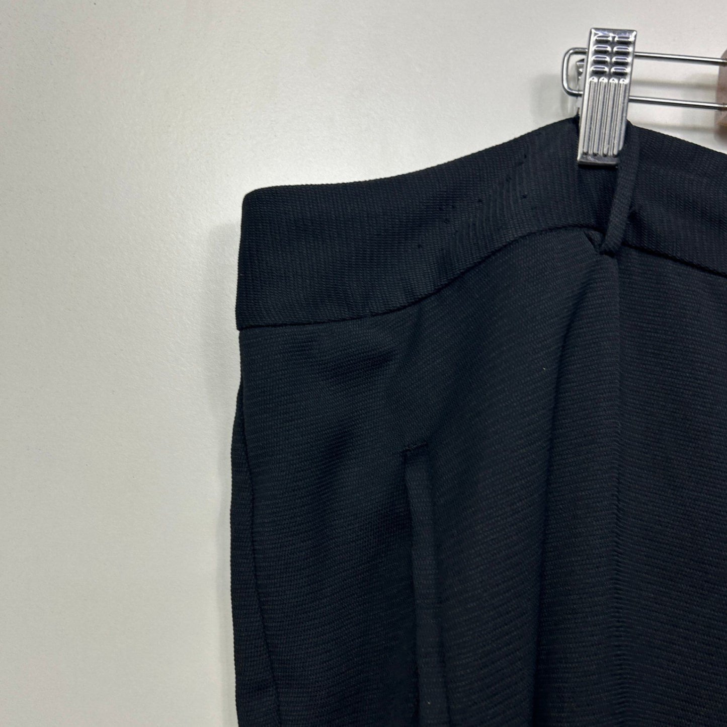 Basque Pants Size 24W Black Zip Fly Ankle Length Cropped