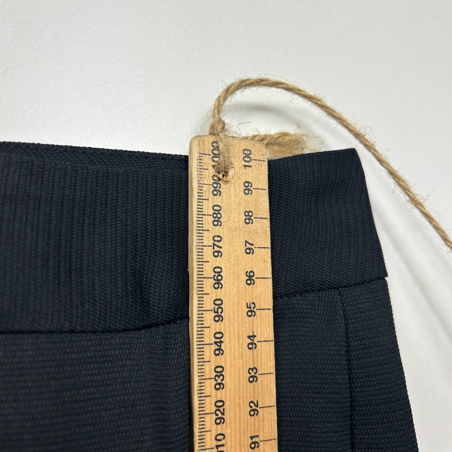 Basque Pants Size 24W Black Zip Fly Ankle Length Cropped