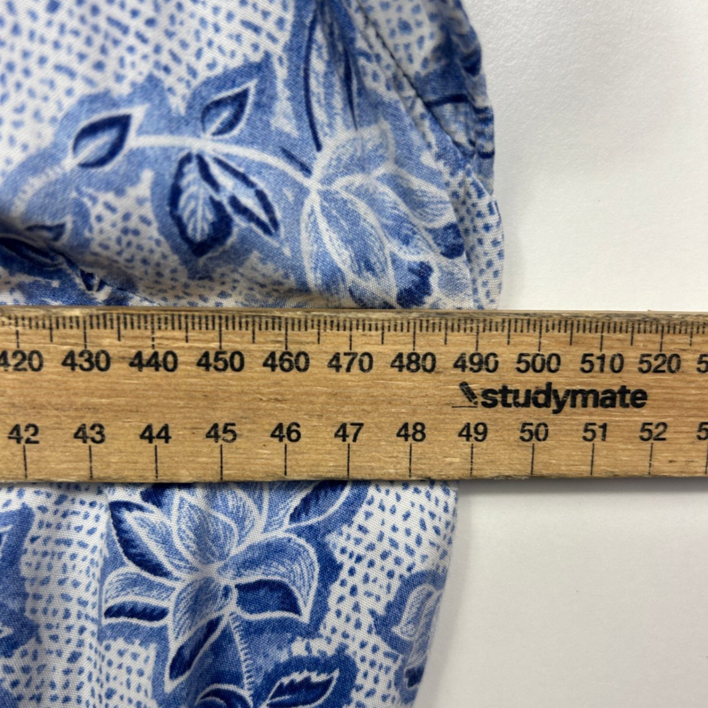 Target Midi Dress Size 18 Blue White Floral Short Sleeve Casual Viscose