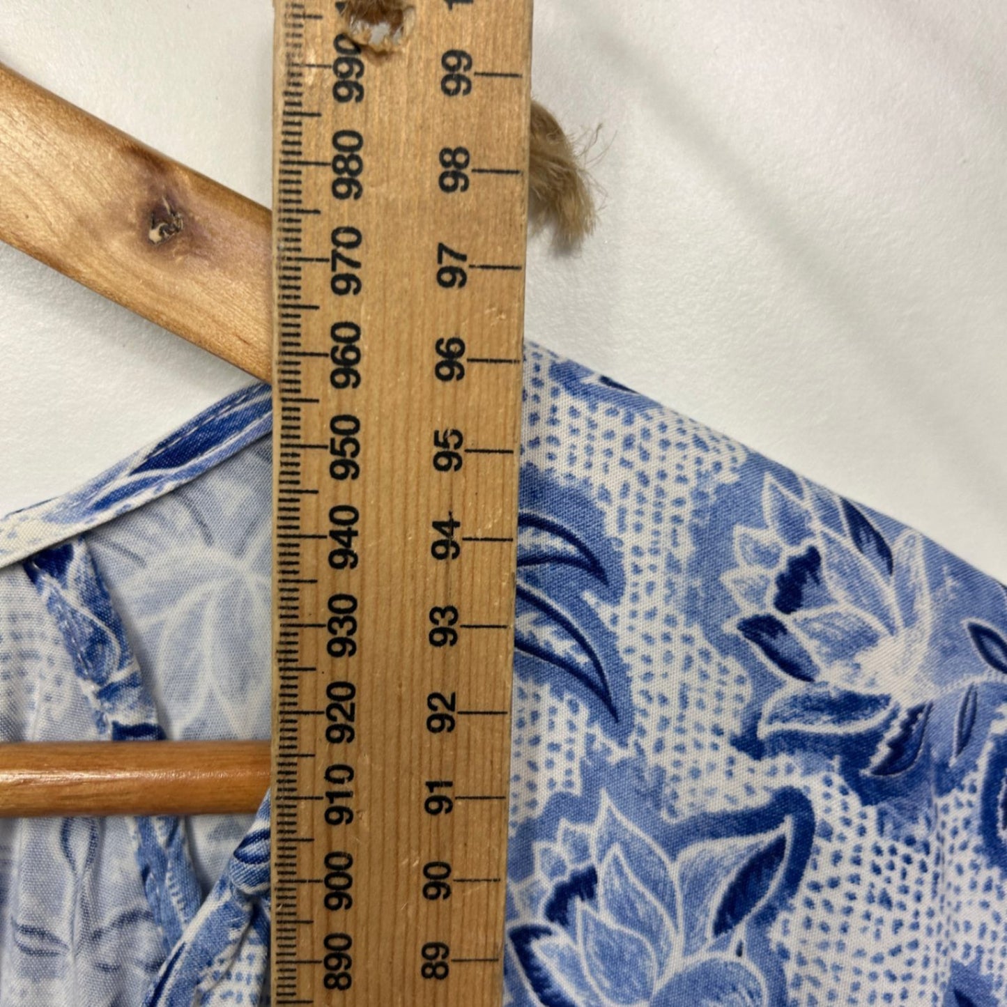 Target Midi Dress Size 18 Blue White Floral Short Sleeve Casual Viscose