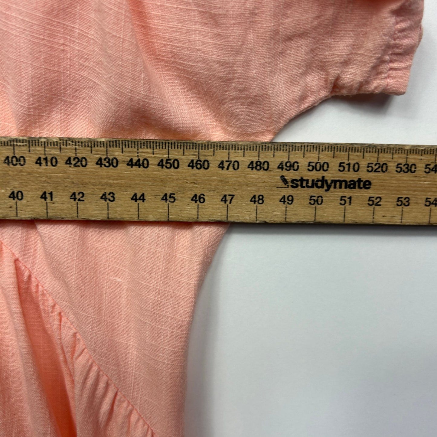 Zanzea Maxi Dress Size 14 16 Large Peach Short Sleeve 100% Cotton