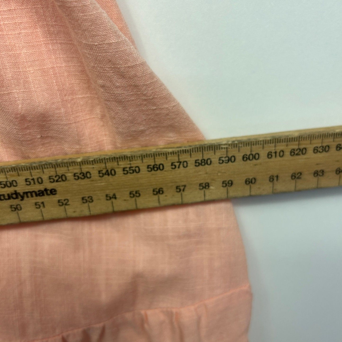 Zanzea Maxi Dress Size 14 16 Large Peach Short Sleeve 100% Cotton