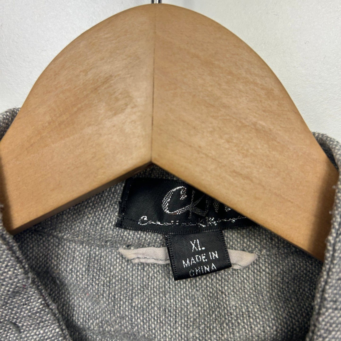 Caroline Morgan Jacket Size 16 18 XL Grey Long Sleeve