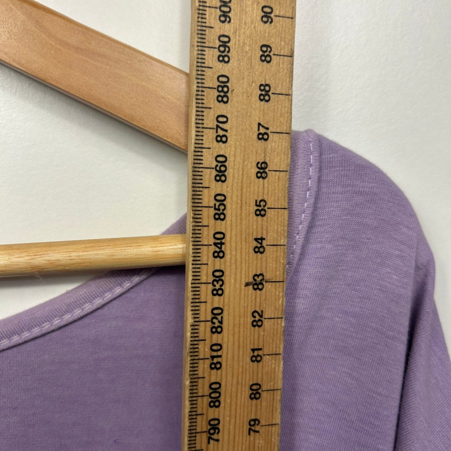 Hodgson T-Shirt Size 34 Plus Lilac Purple Short Sleeve Casual Cotton Blend