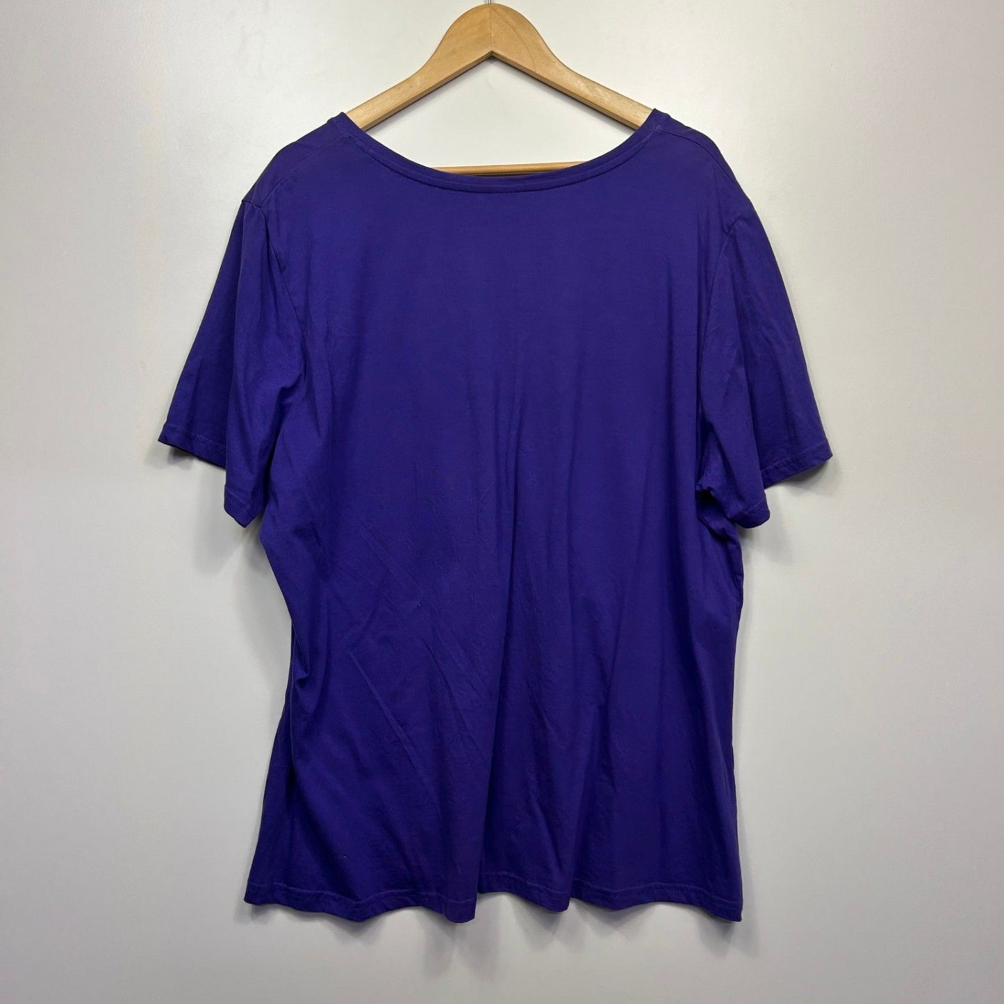 Purple Short Sleeve Casual T-Shirt Size 16 18?