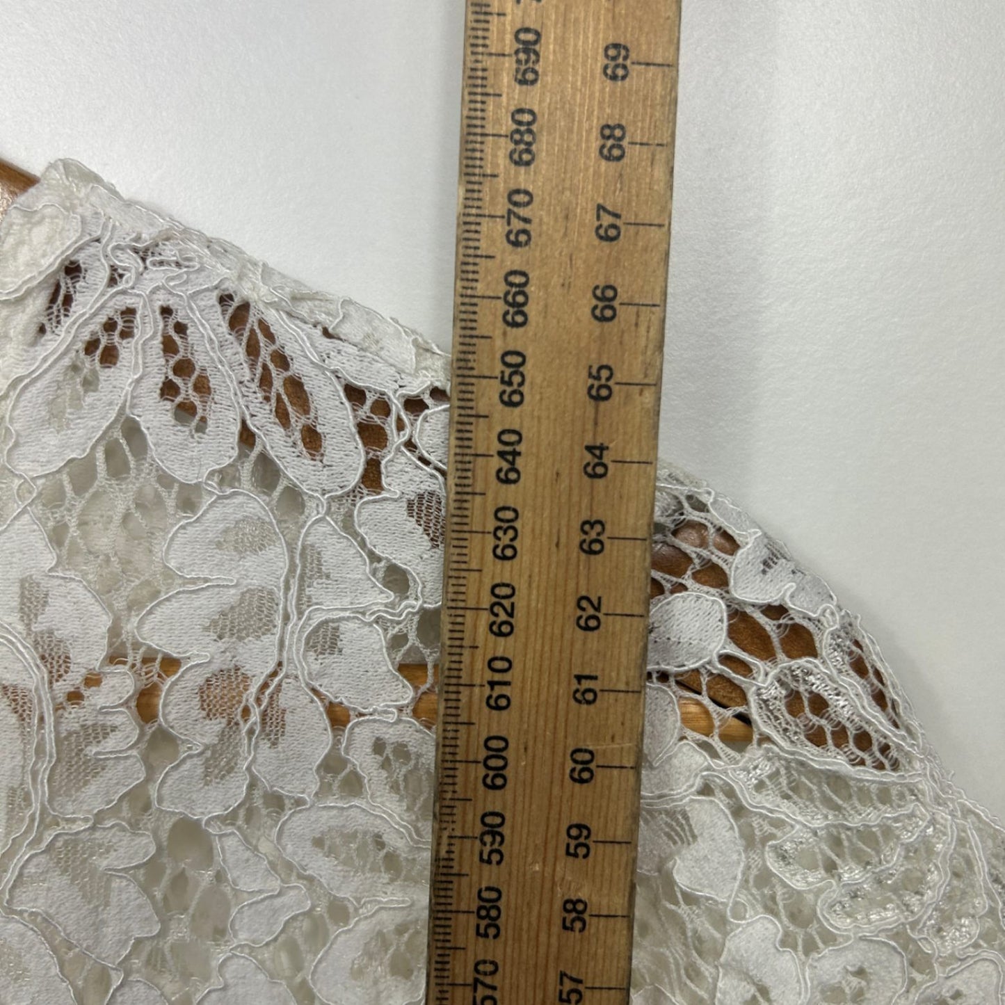 Preview Blouse Size 16 White Lace Cap Sleeve
